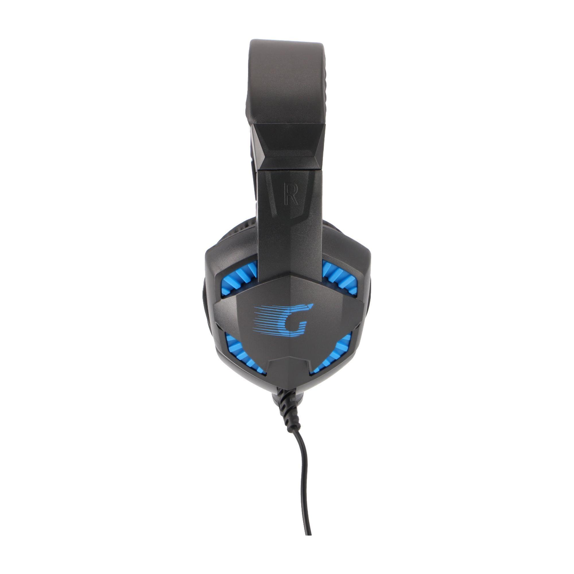 Audífono con Micrófono Gamer G4U, con luz azul USB -2