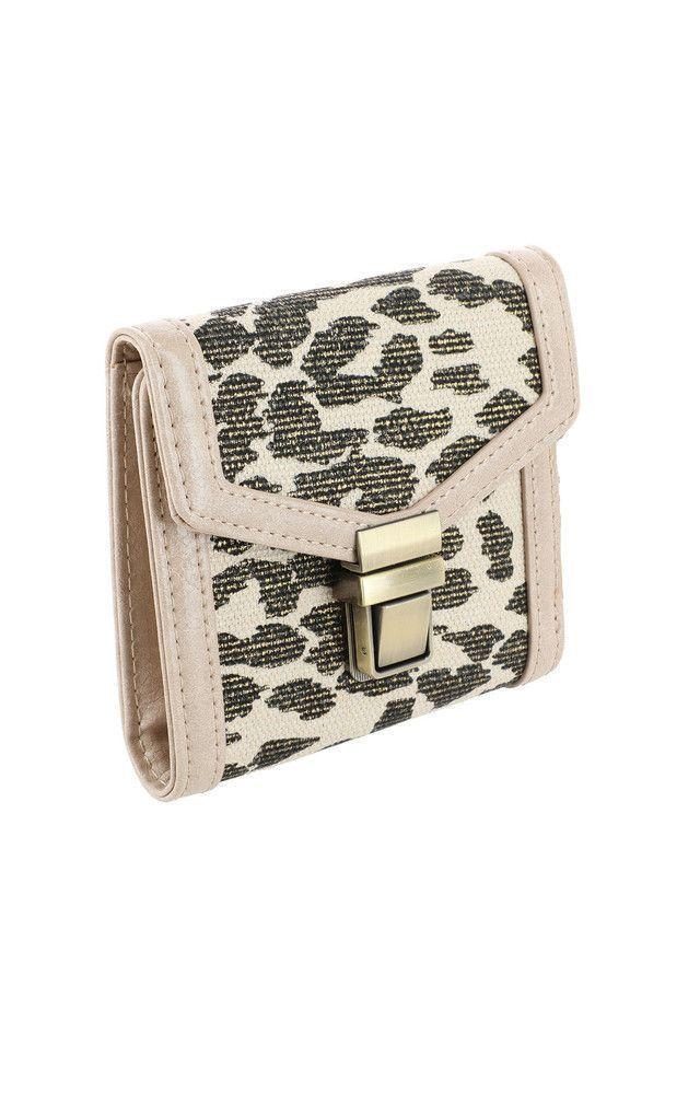 Billetera Chica Abstract Spots Beige Humana-1