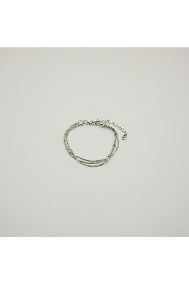 Pulsera Blanda Stone Plateado i-D-0