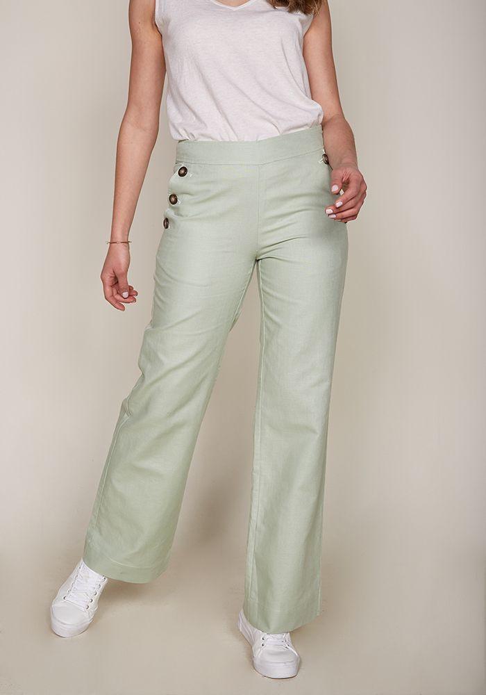 Pantalón Andalucia Menta -3