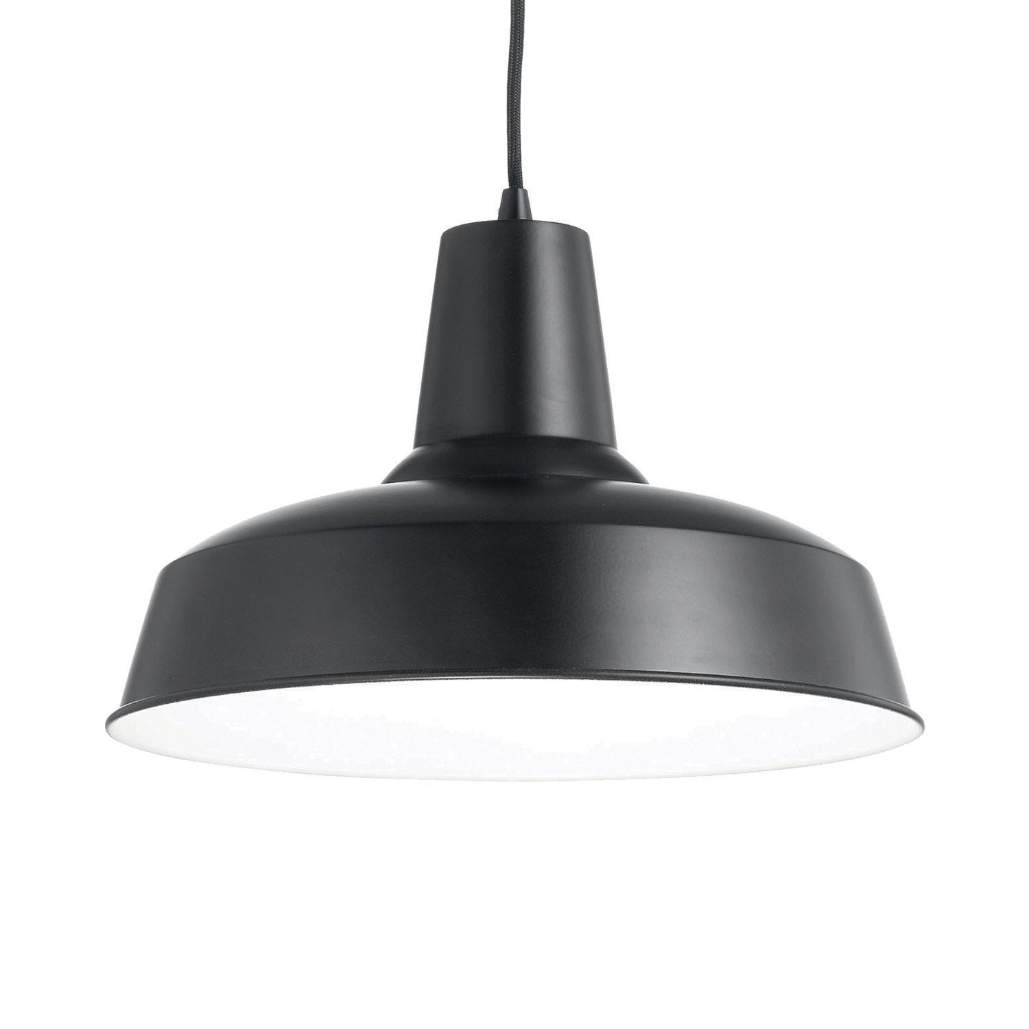 Lámpara Colgante Diseño Moderno Negro E-27-3