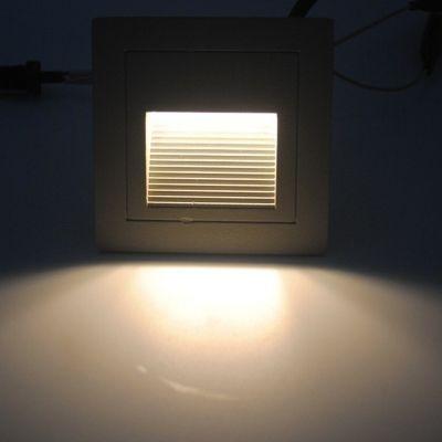 Apliqué LED Exterior Cuadrado 3W Gris-2
