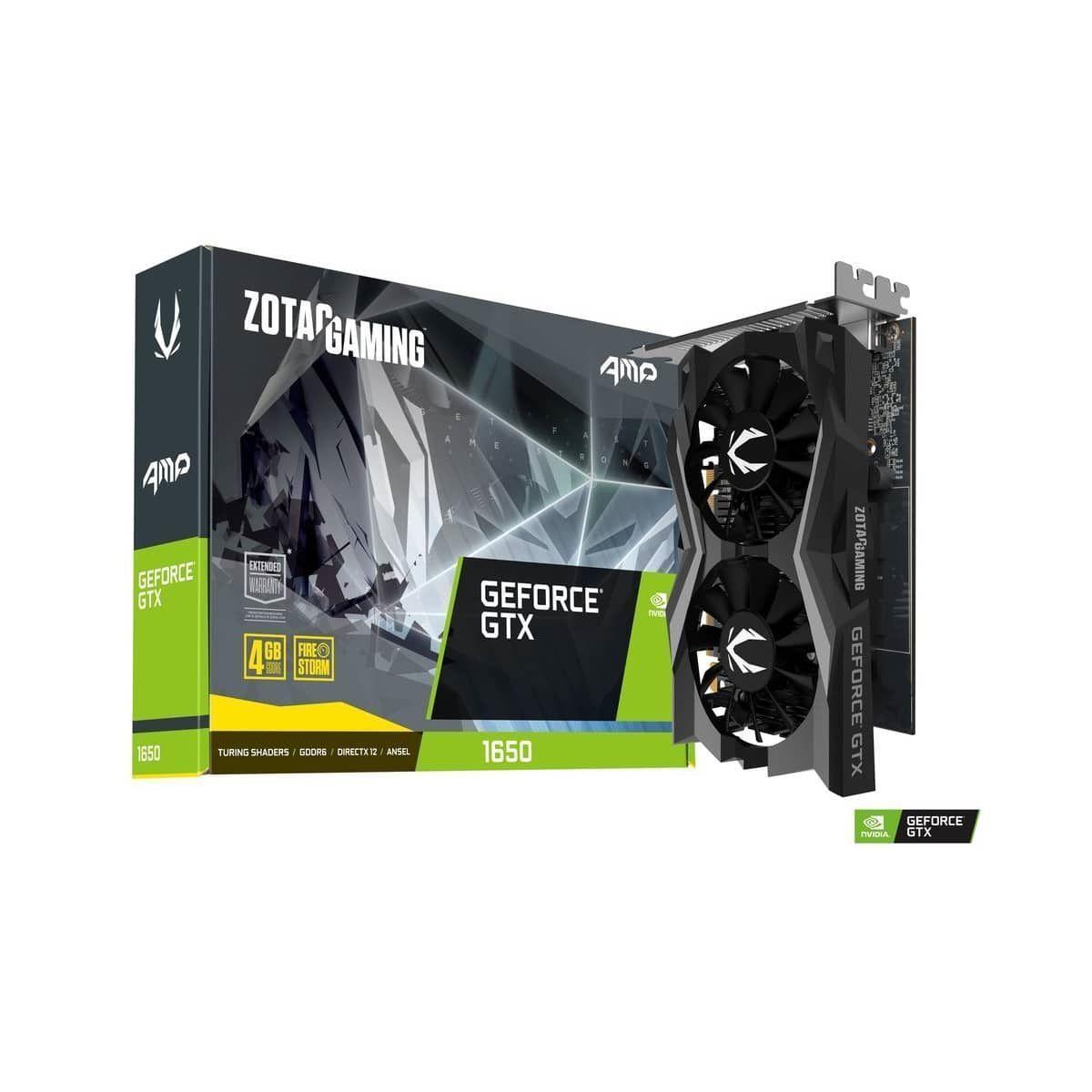 Tarjeta de video Zotac ZT-T16520D-10L GeForce GTX 1650 AMP 4GB GDDR6, 128-Bit, HDMI-0