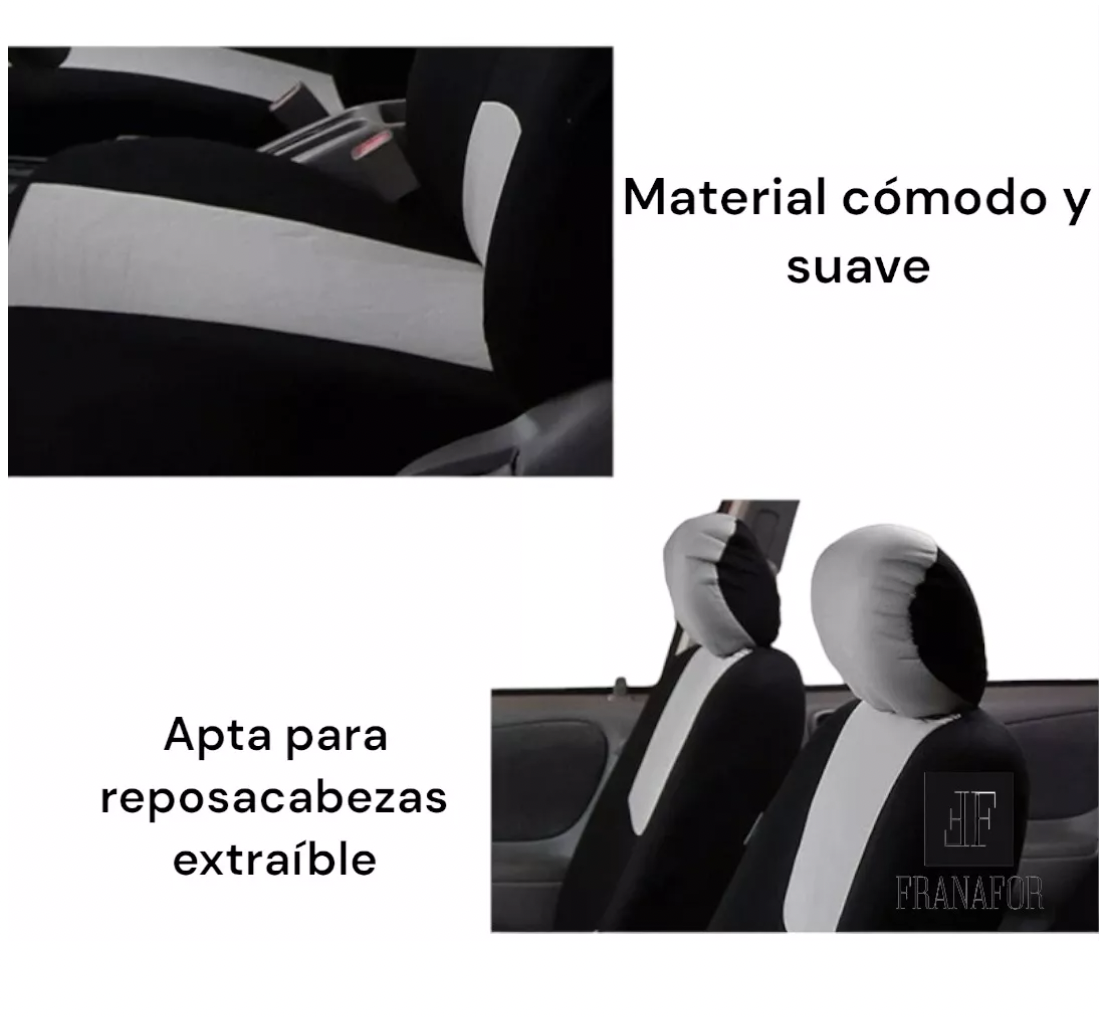 Fundas Cubre Asiento Autos Universales Ecocuero-3