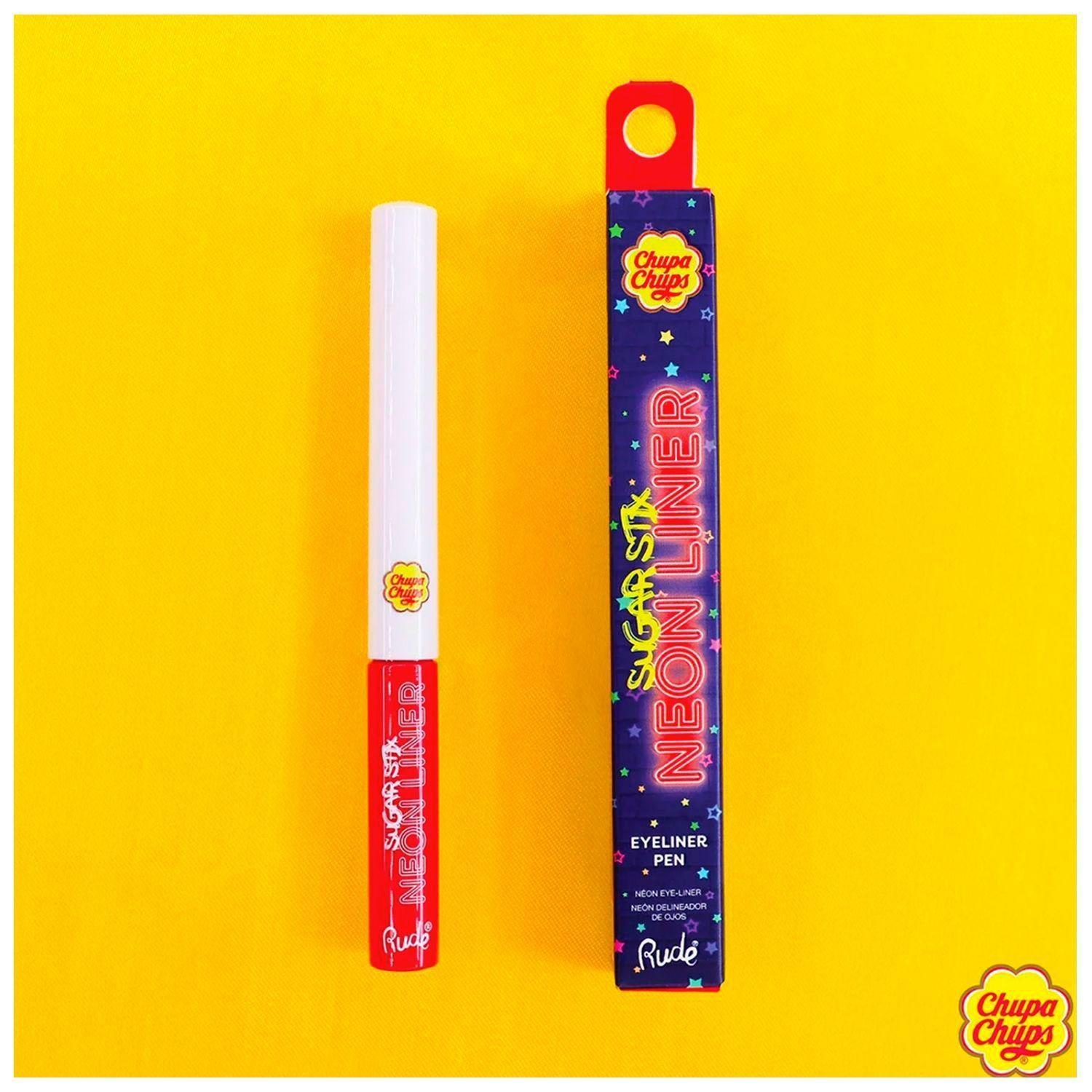 Delineador Neon Cherry Punch Chupa Chups x Rude -3