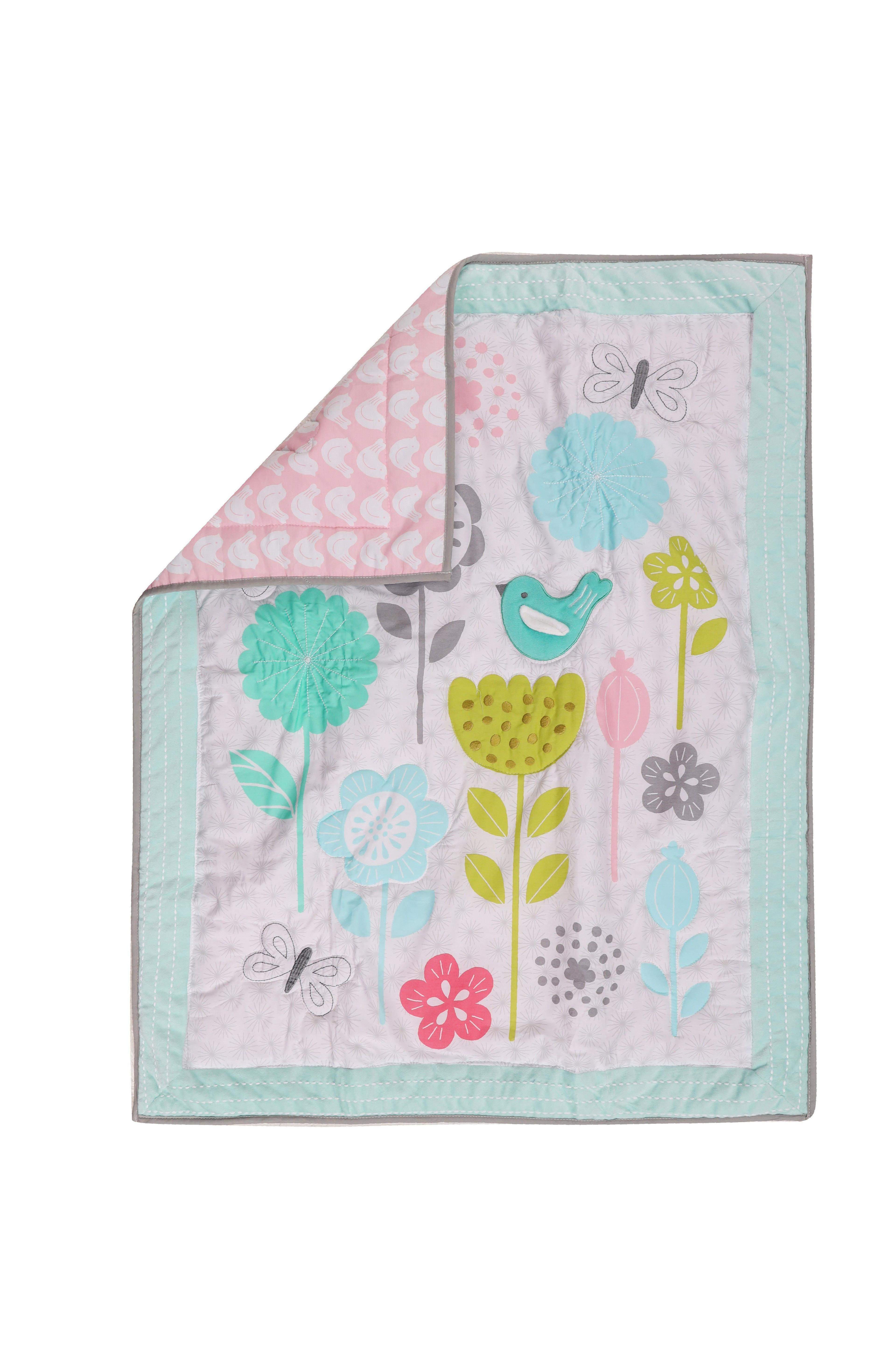 SET ROPA DE CUNA 100% ALGODÓN SWEET BIRDS 5 PIEZAS-5