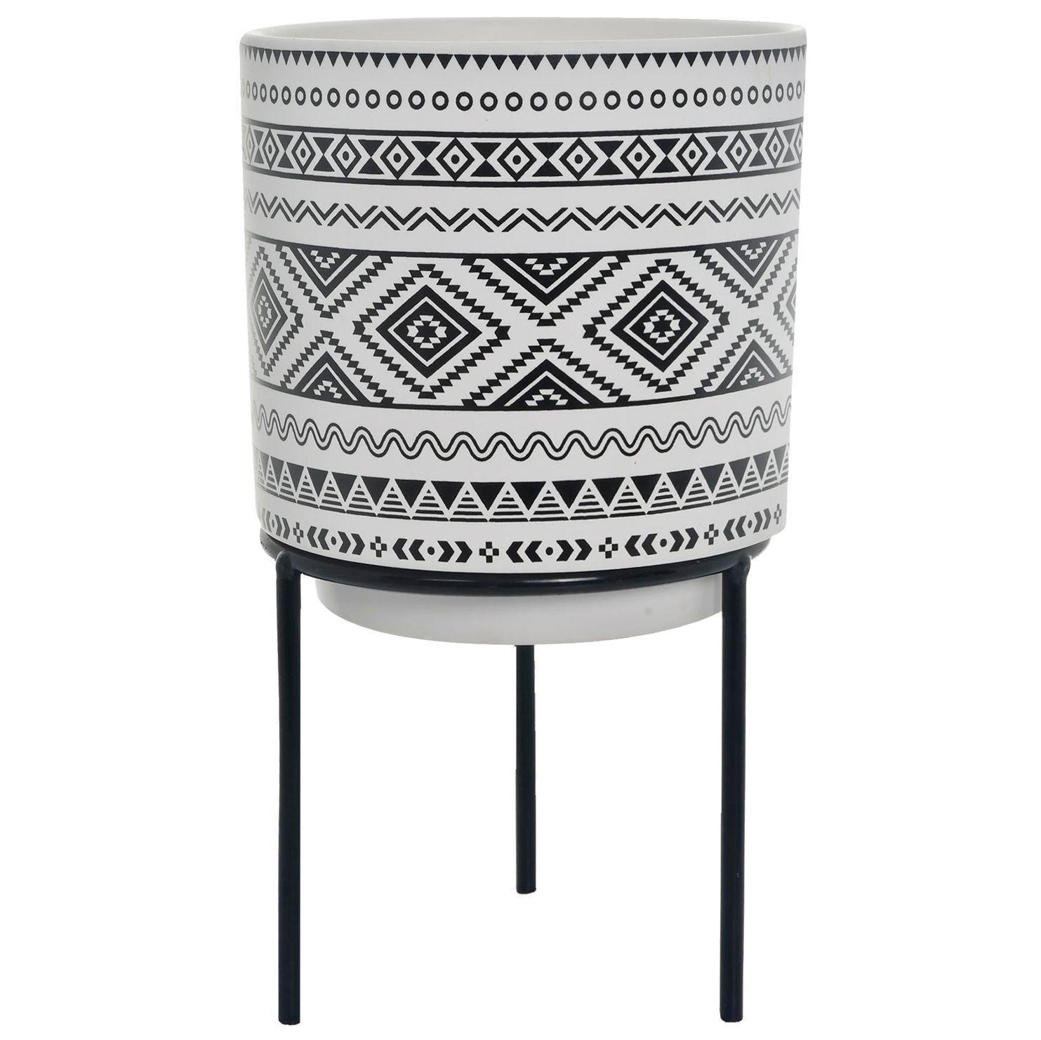 Maceta Decorativa Kenya Grande Con Soporte-0