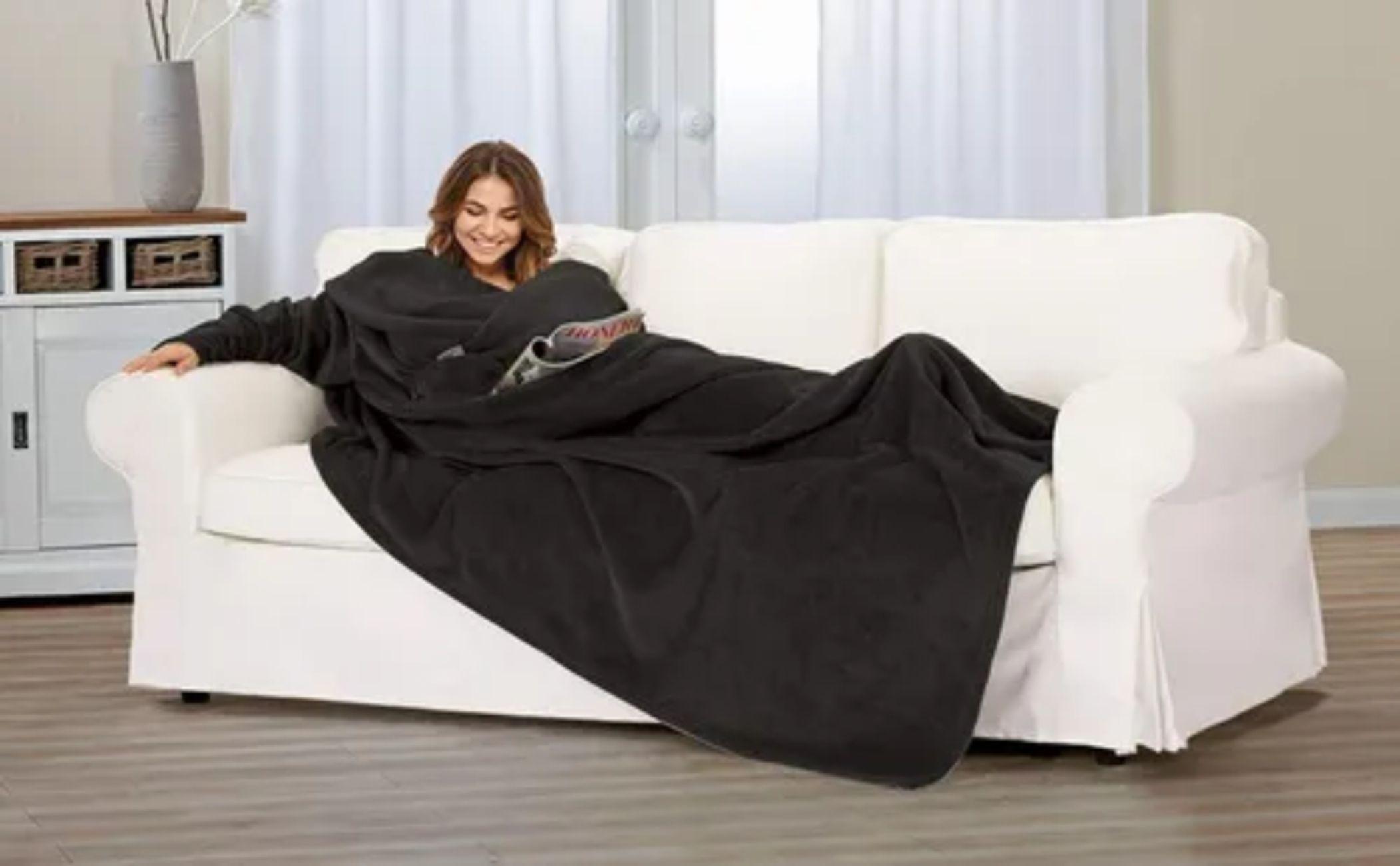 Manta Frazada Suéter Sherpa Felpa-2