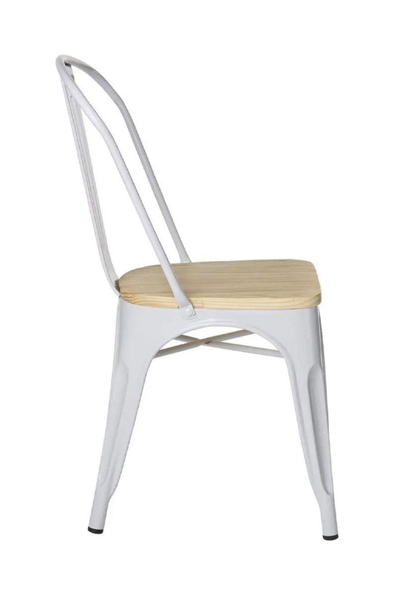 Pack 2 Sillas Tolix Vintage Asiento Madera-3