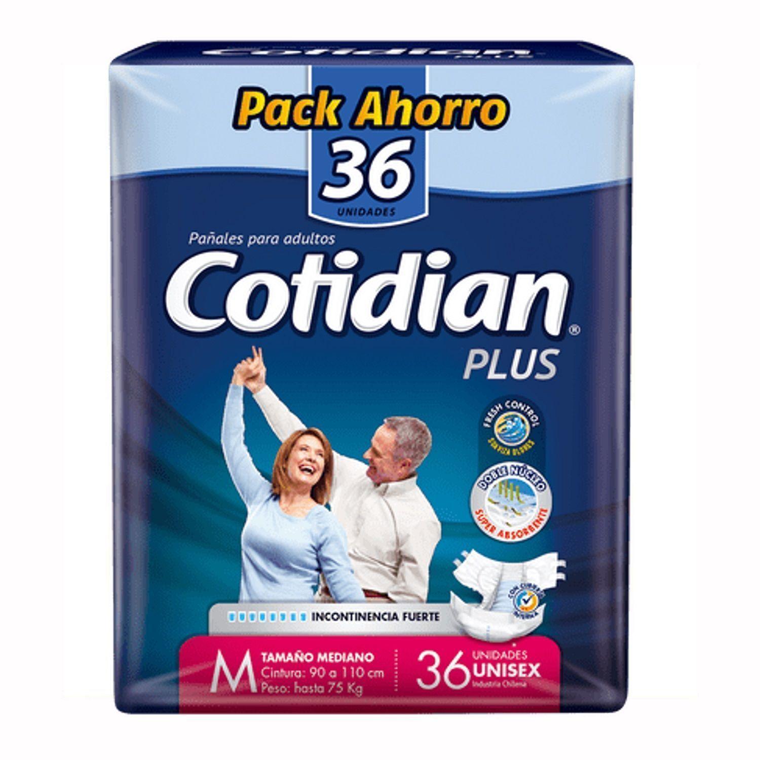 Pañales Cotidian Plus Talla M 36 Unidades-0