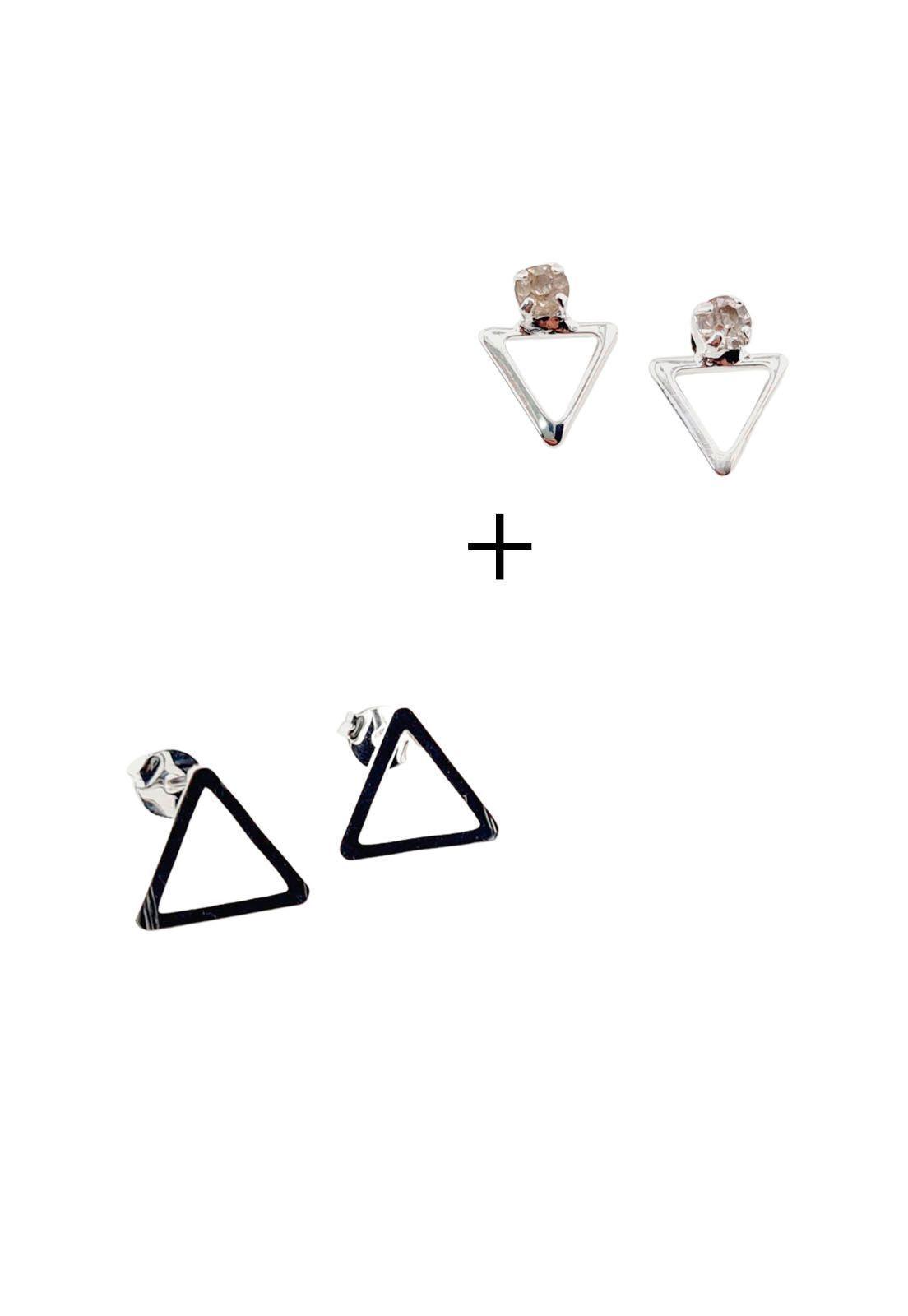 Pack Aros Baño de Oro Blanco Agra -0