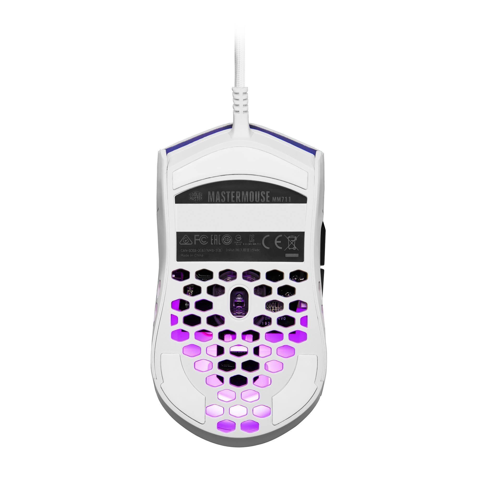 Mouse Gamer Cooler Master MM711 White-5