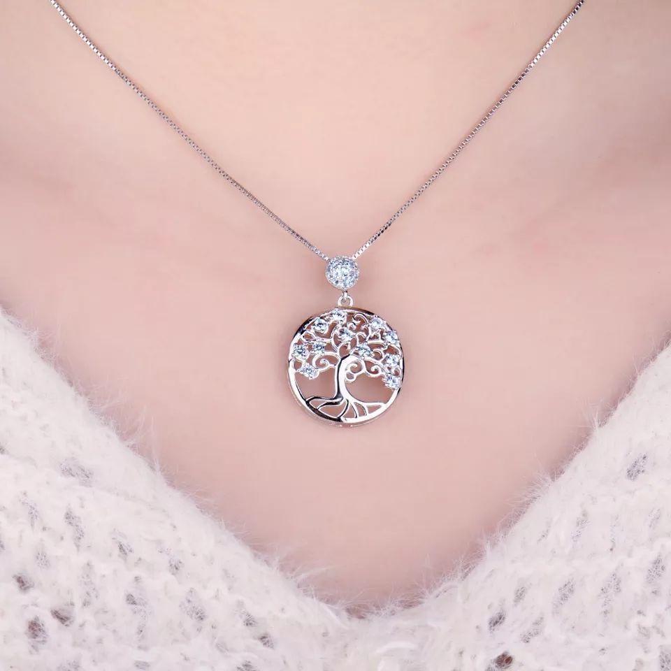Collar Arbol De La Vida Plata 925 Moda-1