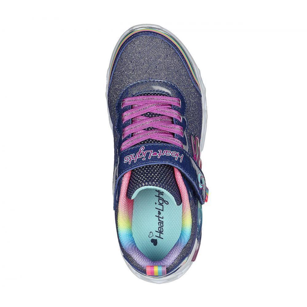 Zapatilla Niña Infinite Heart Lights Azul Skechers-1
