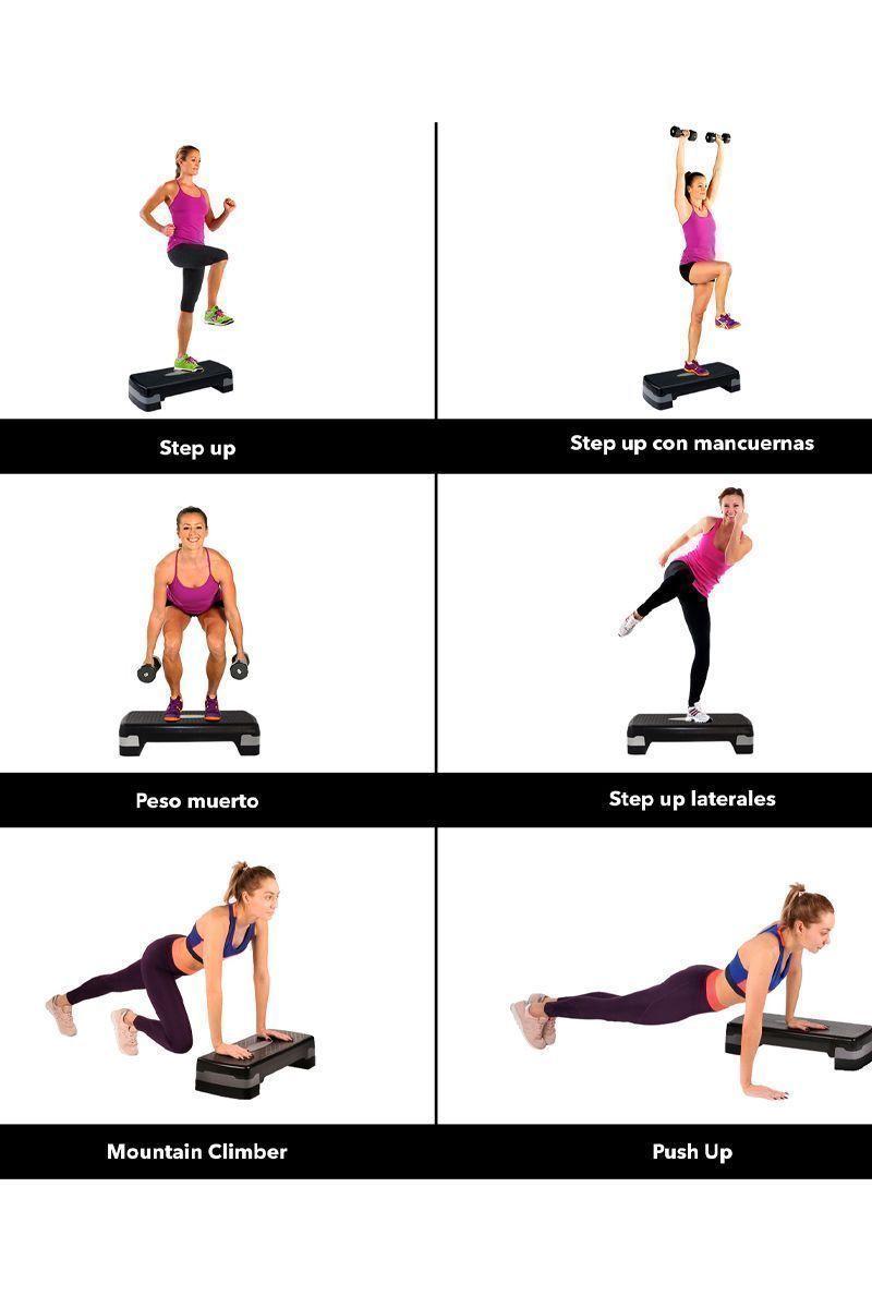 Step Aeróbico 2 Niveles Fitness Ejercicios Negro-4