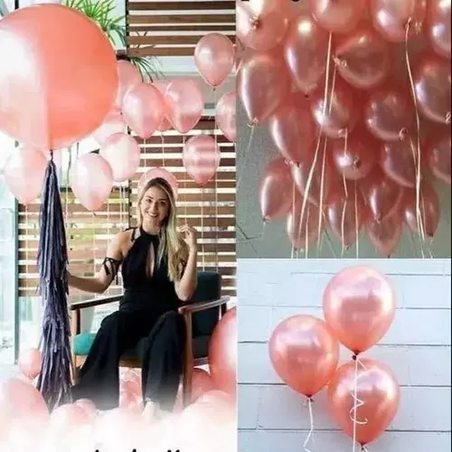25 Globos Cumpleaños Set De Cumpleaños Globos Rosado 0023-5