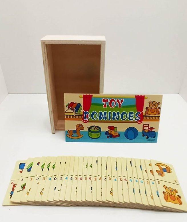 Juguete De Madera Dominó Chico y/o Animal Jungla Montessori-2