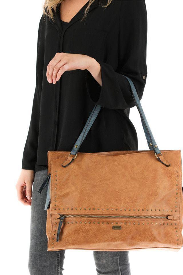 Cartera Hombro Marrón Humana-3