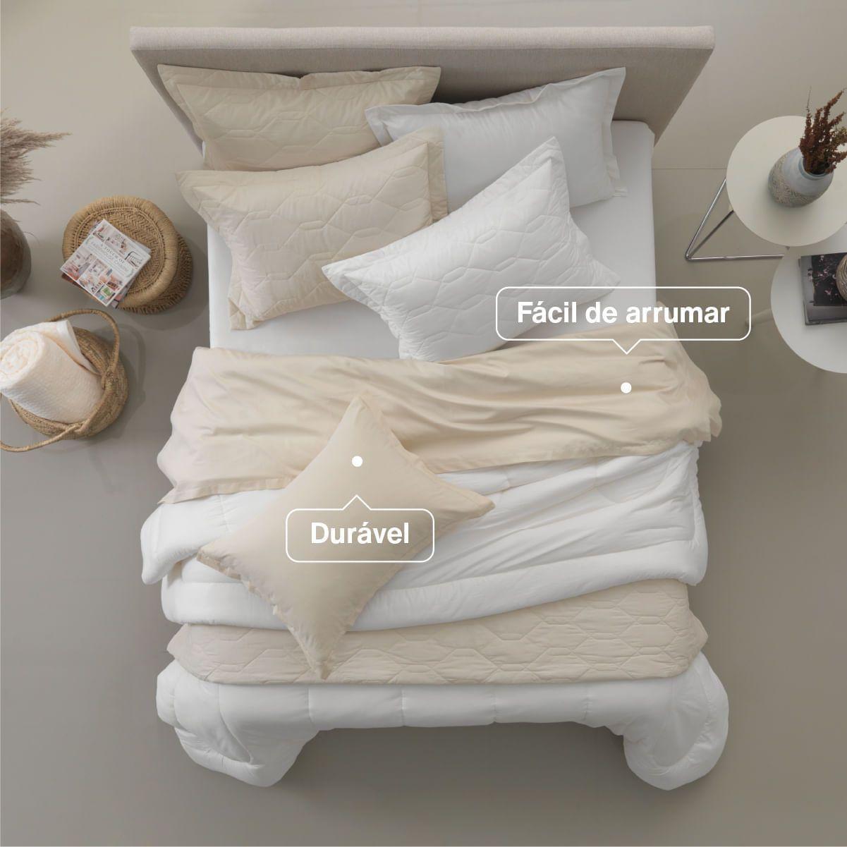 Juego de fundas de almohada Karsten Liss 180 hilos Blanco-1