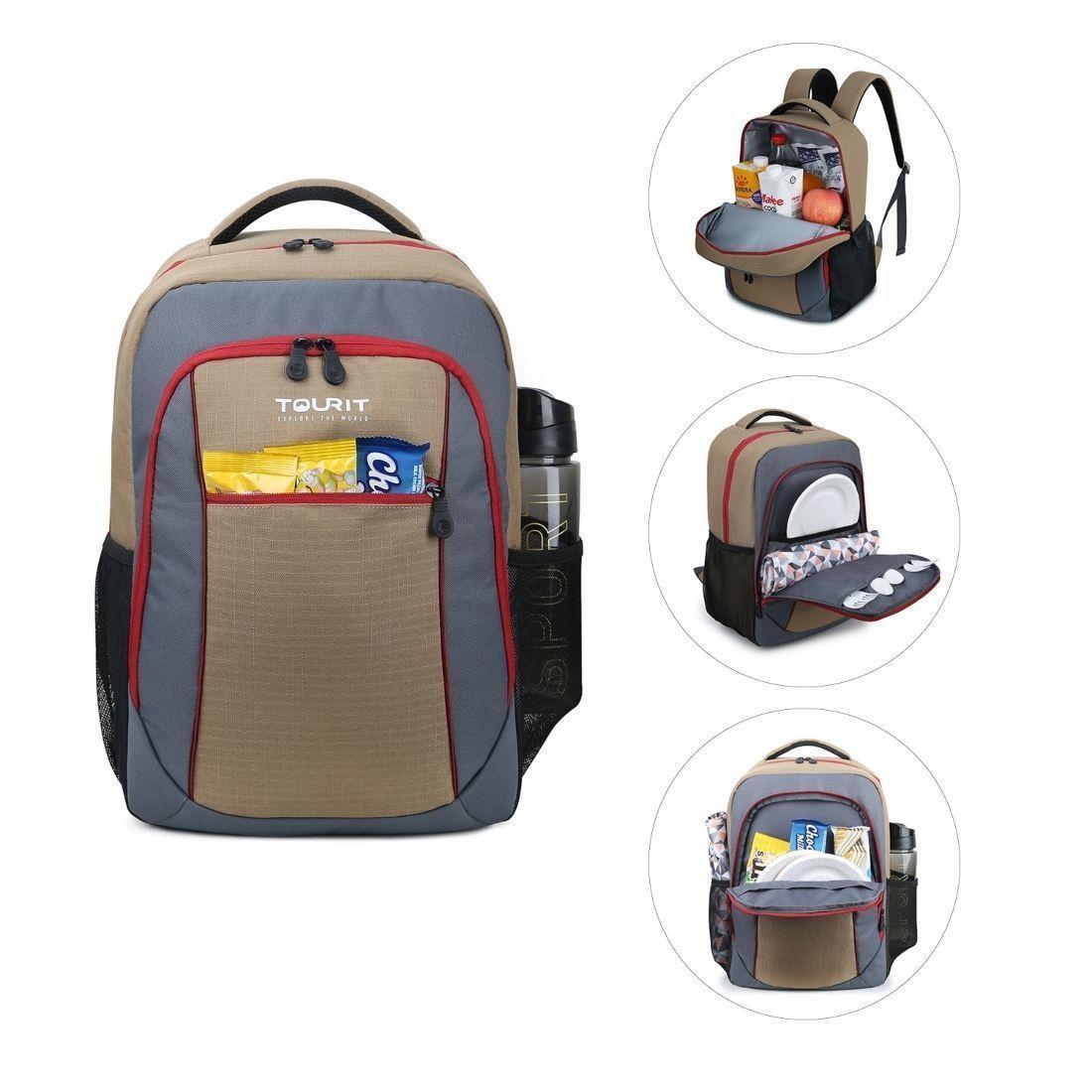 TOURIT Mochila Cuckoo térmica Aislante 22 lt-  Khaki-4