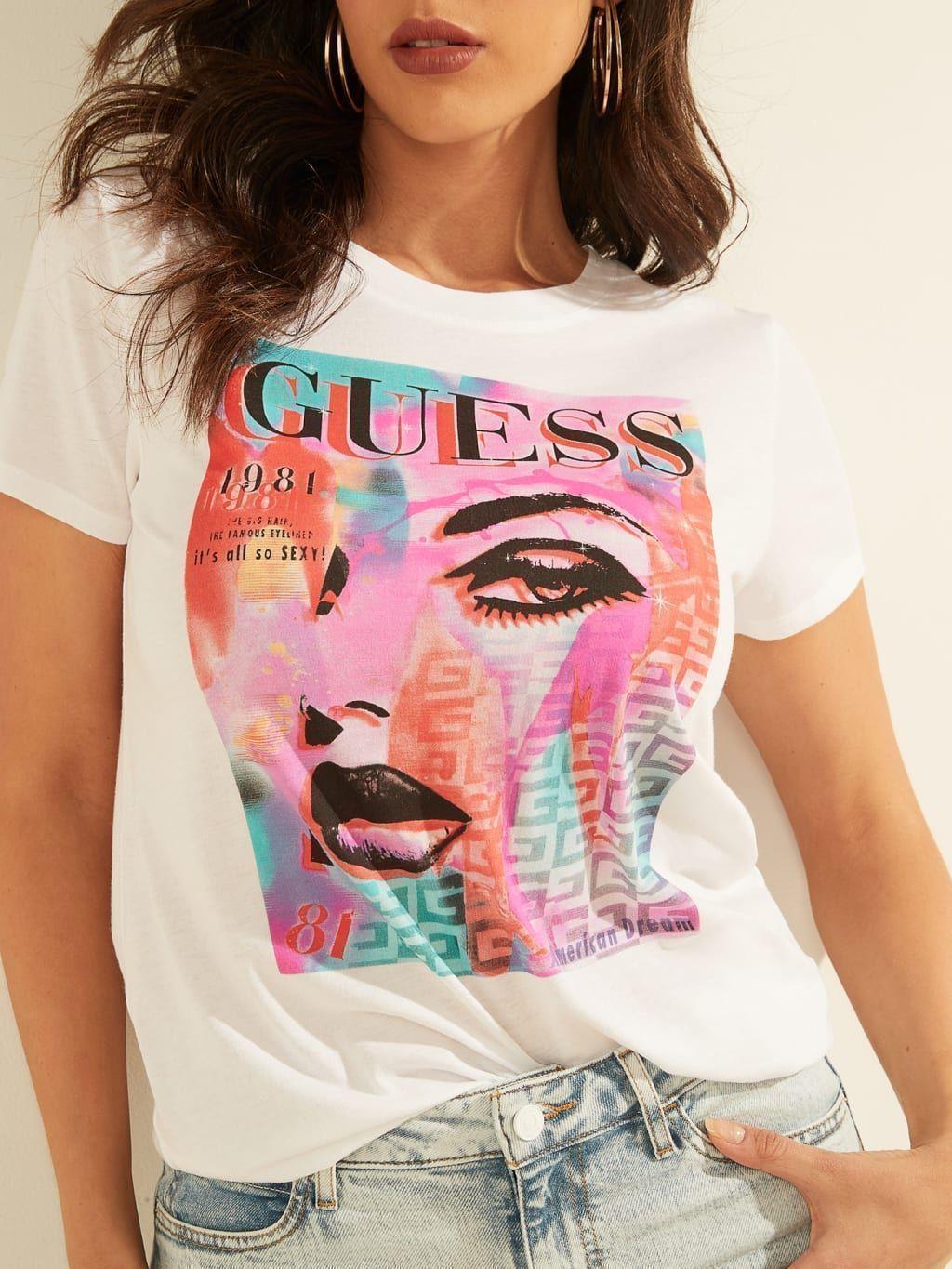 Polera Guess Ss Guess Cover Girl Tee-1