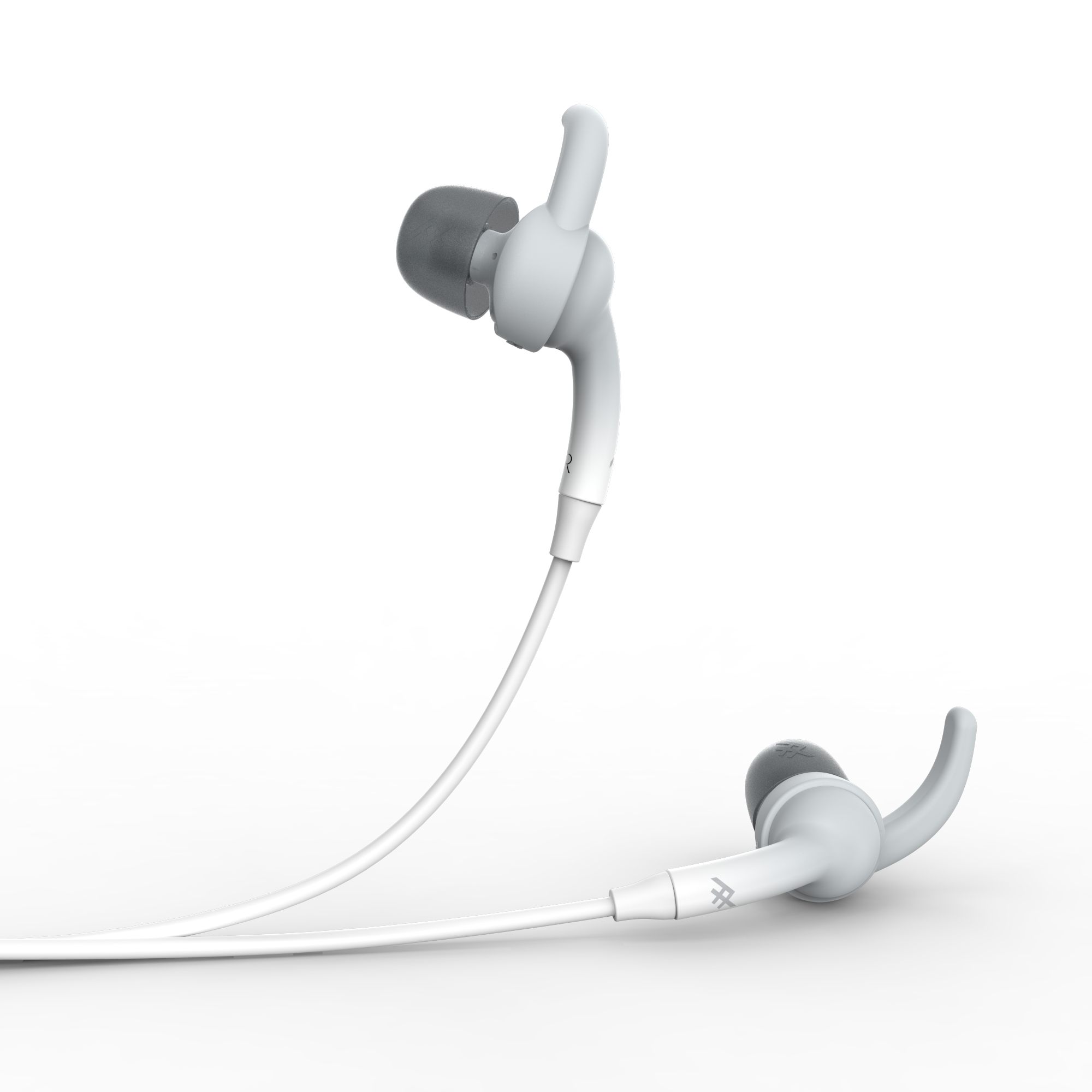 Audifono In Ear Sound Hub Plugz Blanco y Gris-2