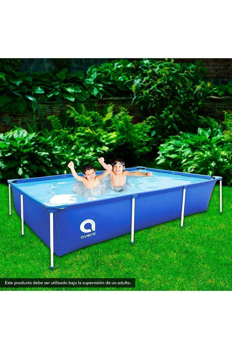 Piscina Rectangular 1287Lts 42x228x159cm Celeste-1