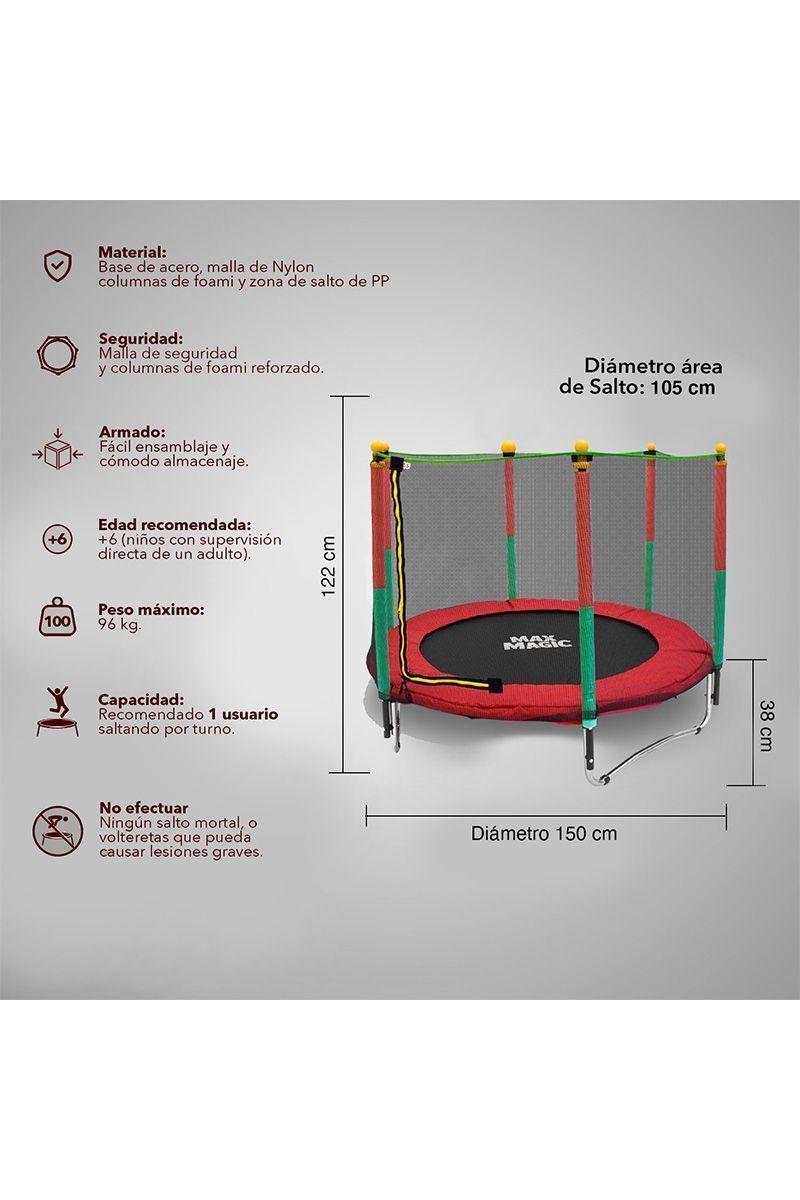 Cama Elástica Trampolín para Niños 5 FT 152 cm-2