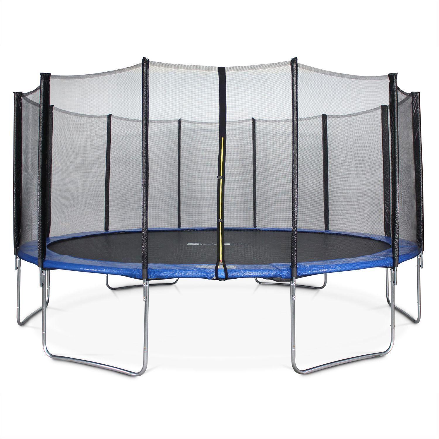 Cama Elástica 12ft 3.66 Mts Con Malla Protectora Y Escalera-0