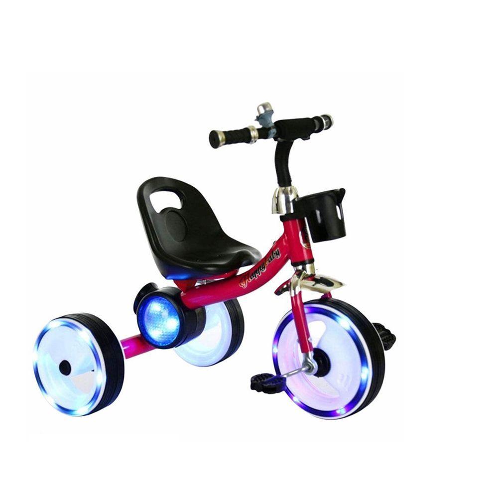 Triciclo Musical Luces Niño Infantil Rojo-0