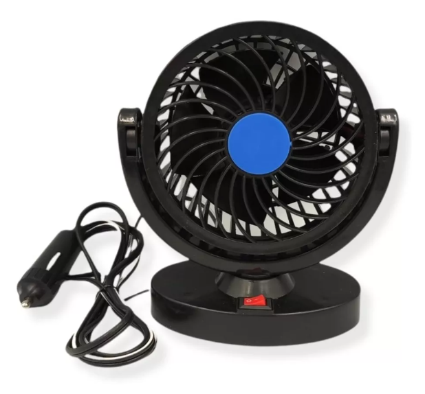 Mini Ventilador Para Auto 12v Interior 360º Portátil Camión-3