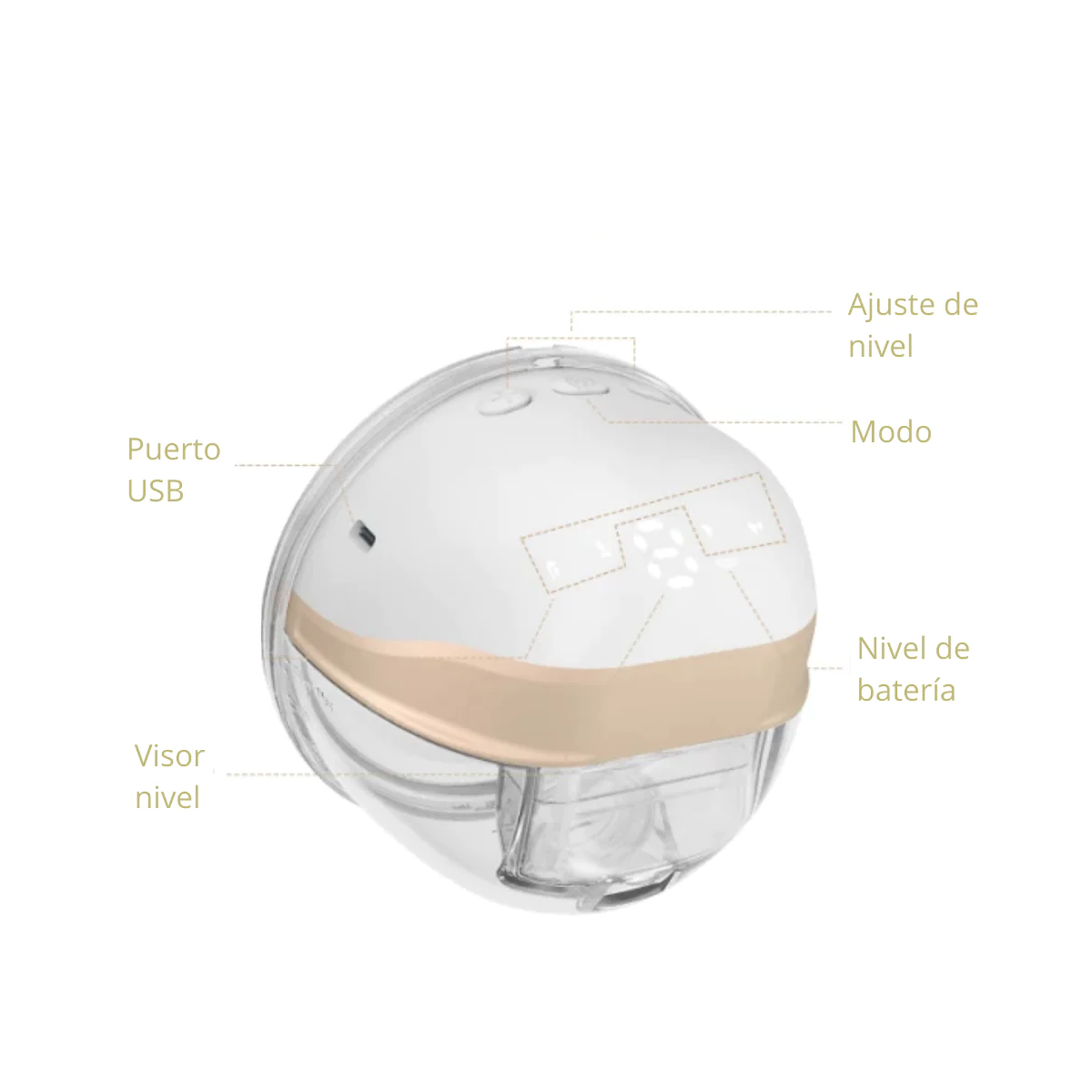 Extractor de Leche Eléctrico Manos Libres Gold Super Mom-1