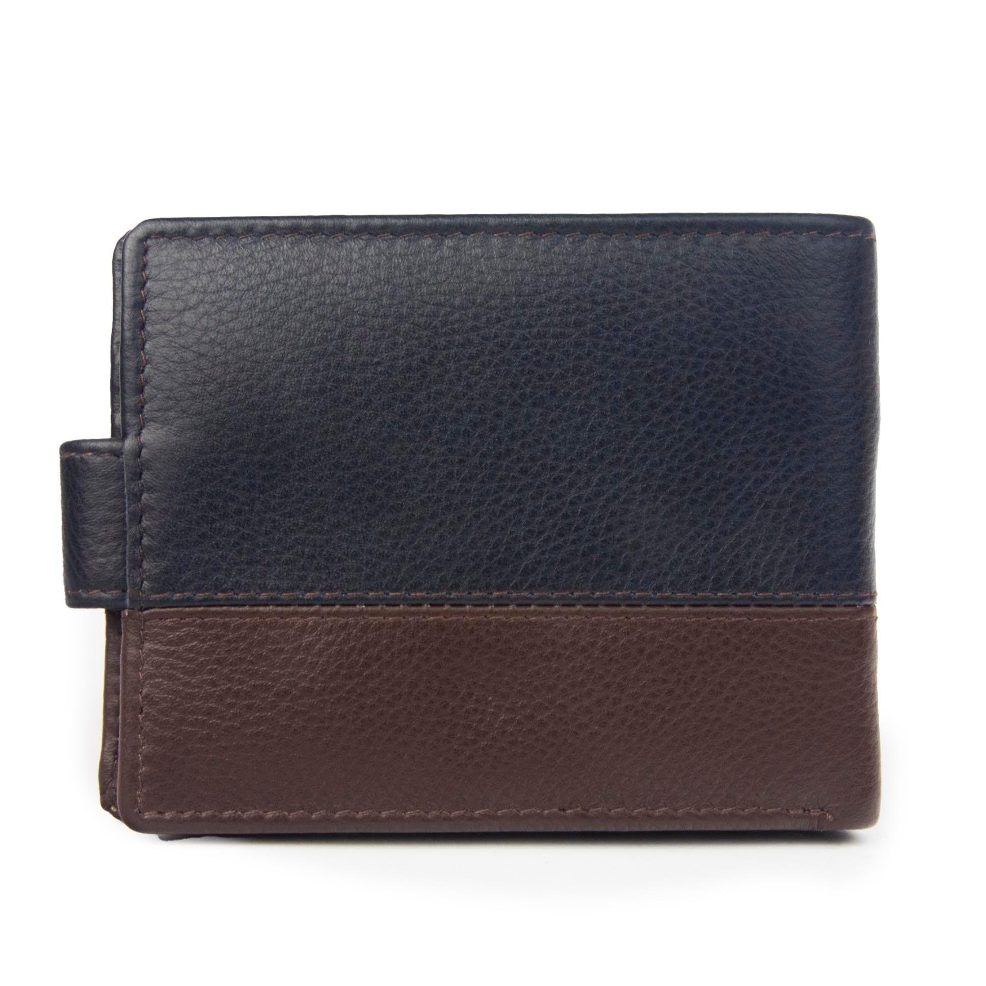 Billetera de hombre Capri 987 Azul/Marrón Gino Rodinis-5