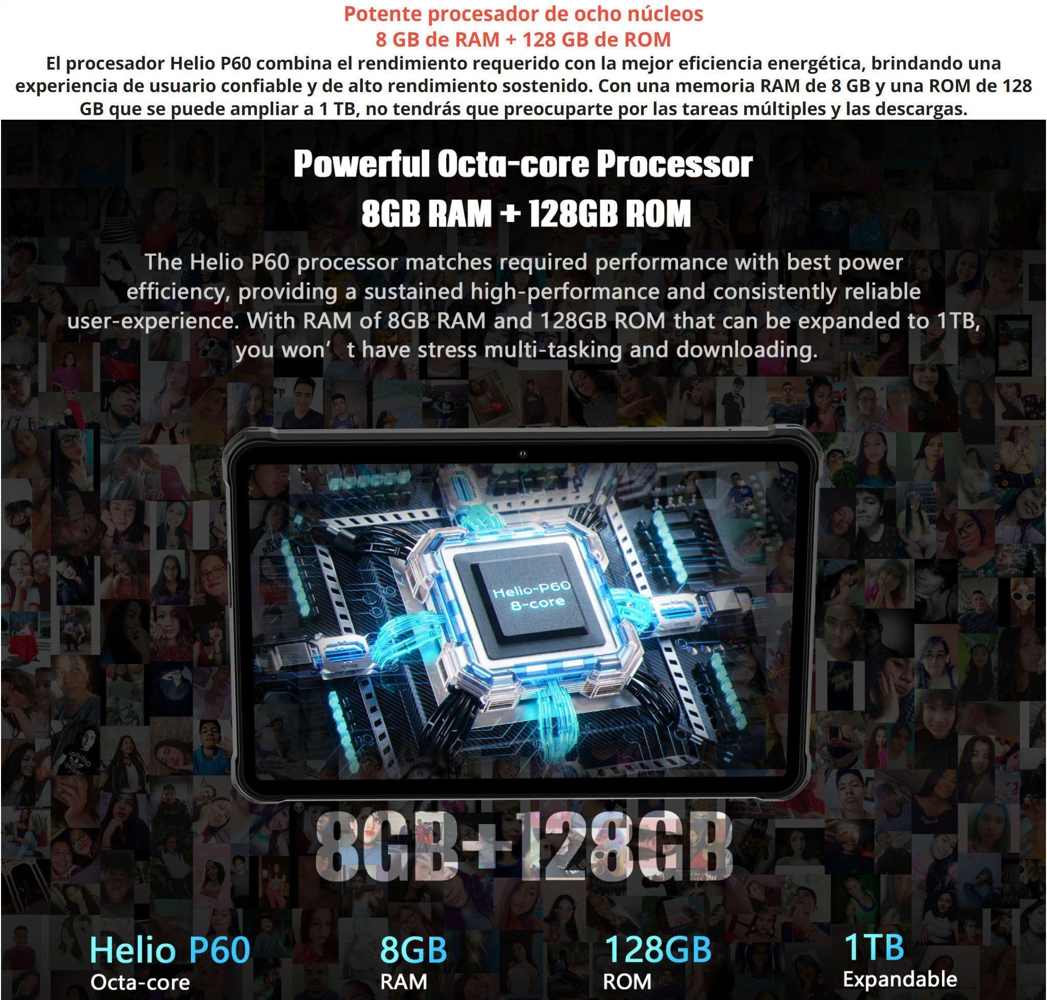 Tablet Rugged R6 Pro - IP68 4G Resistente Golpes Polvo Agua-4