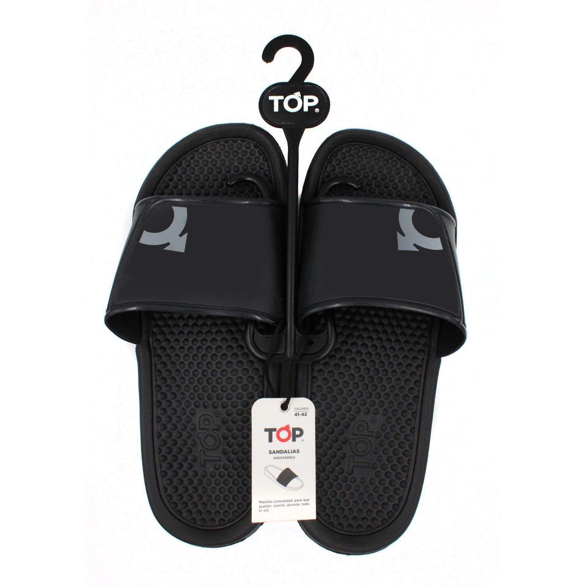 Sandalias Hombre Negras Top-2