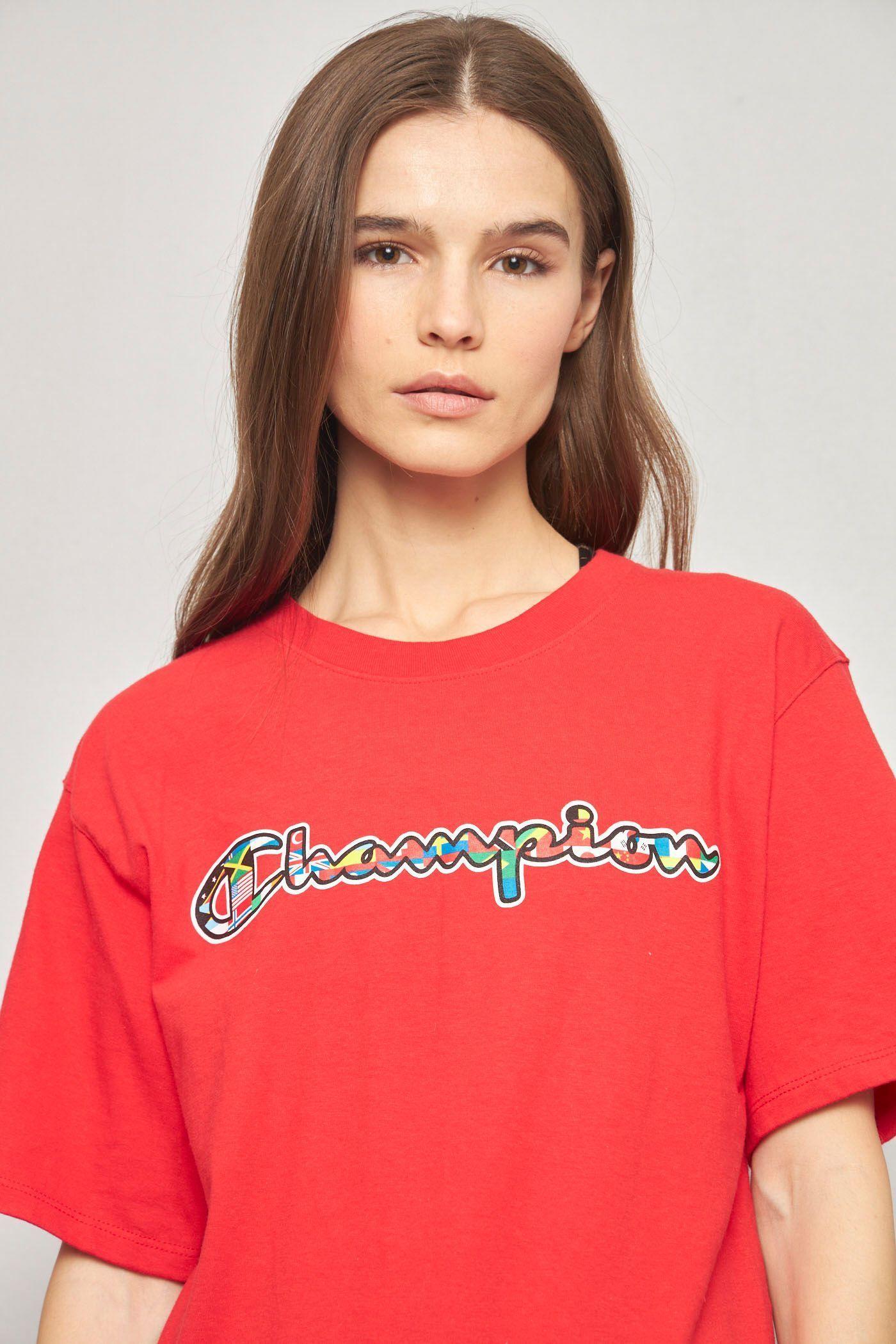 Polera casual reciclado rojo champion talla S  -4