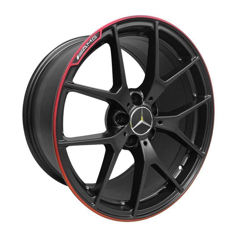 SET 4 LLANTA 18X8.5 5X112 ET35 MB-LRED REPLICA MBENZ-0