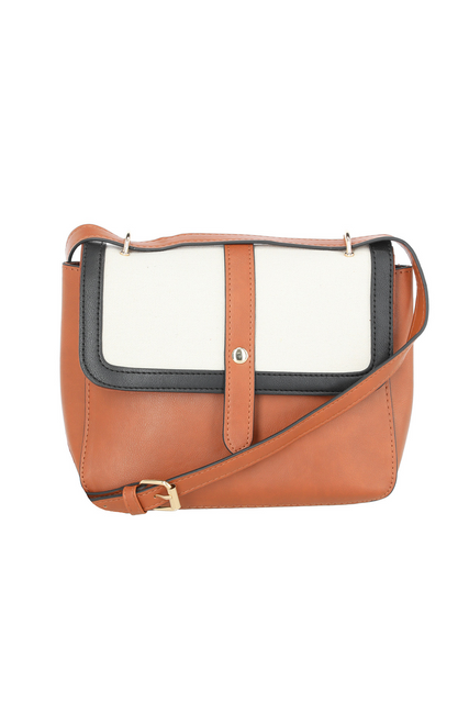 Cartera Cruzada Café Tricolor iD-0