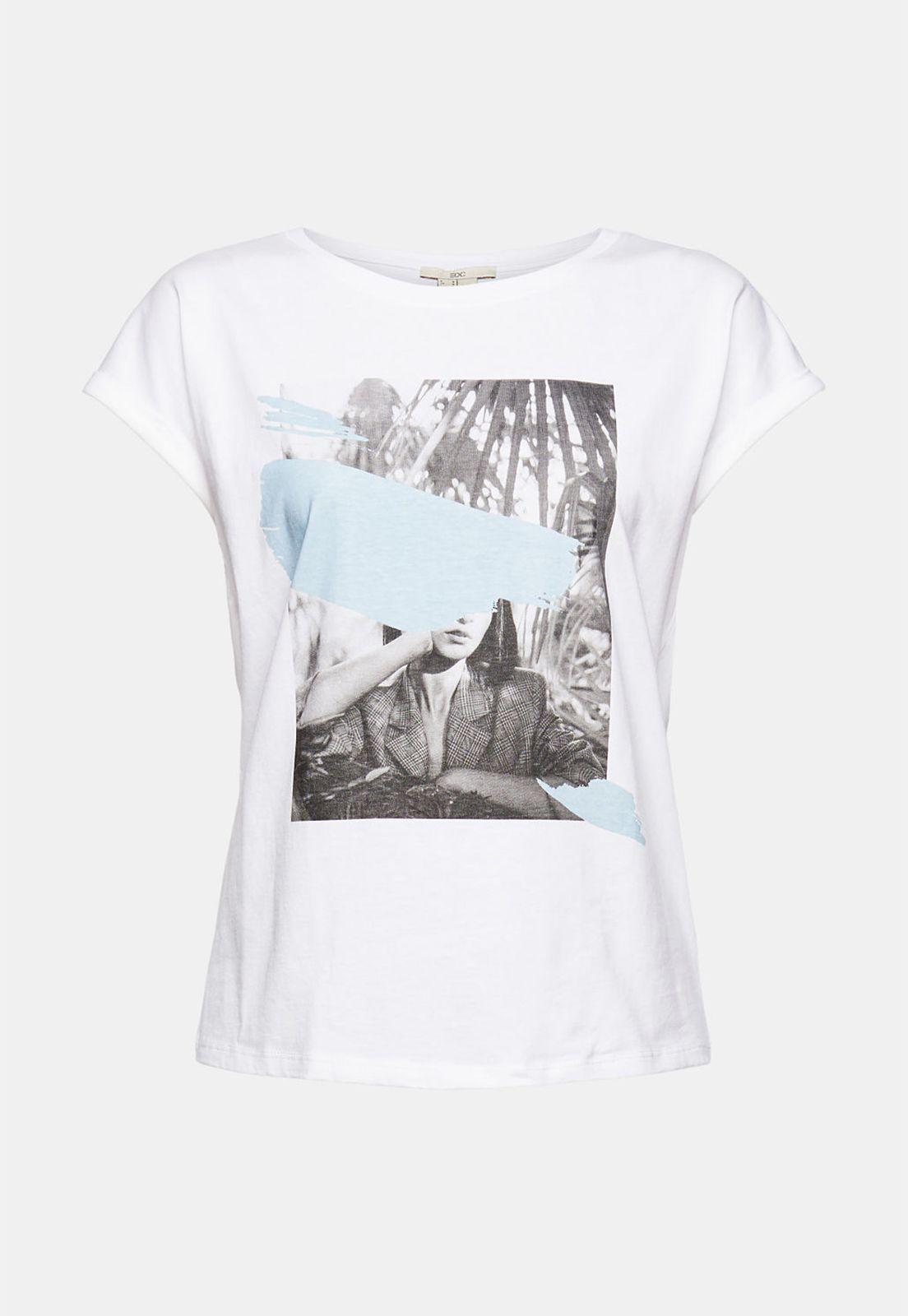 Polera Con Estampado Frontal Esprit-3