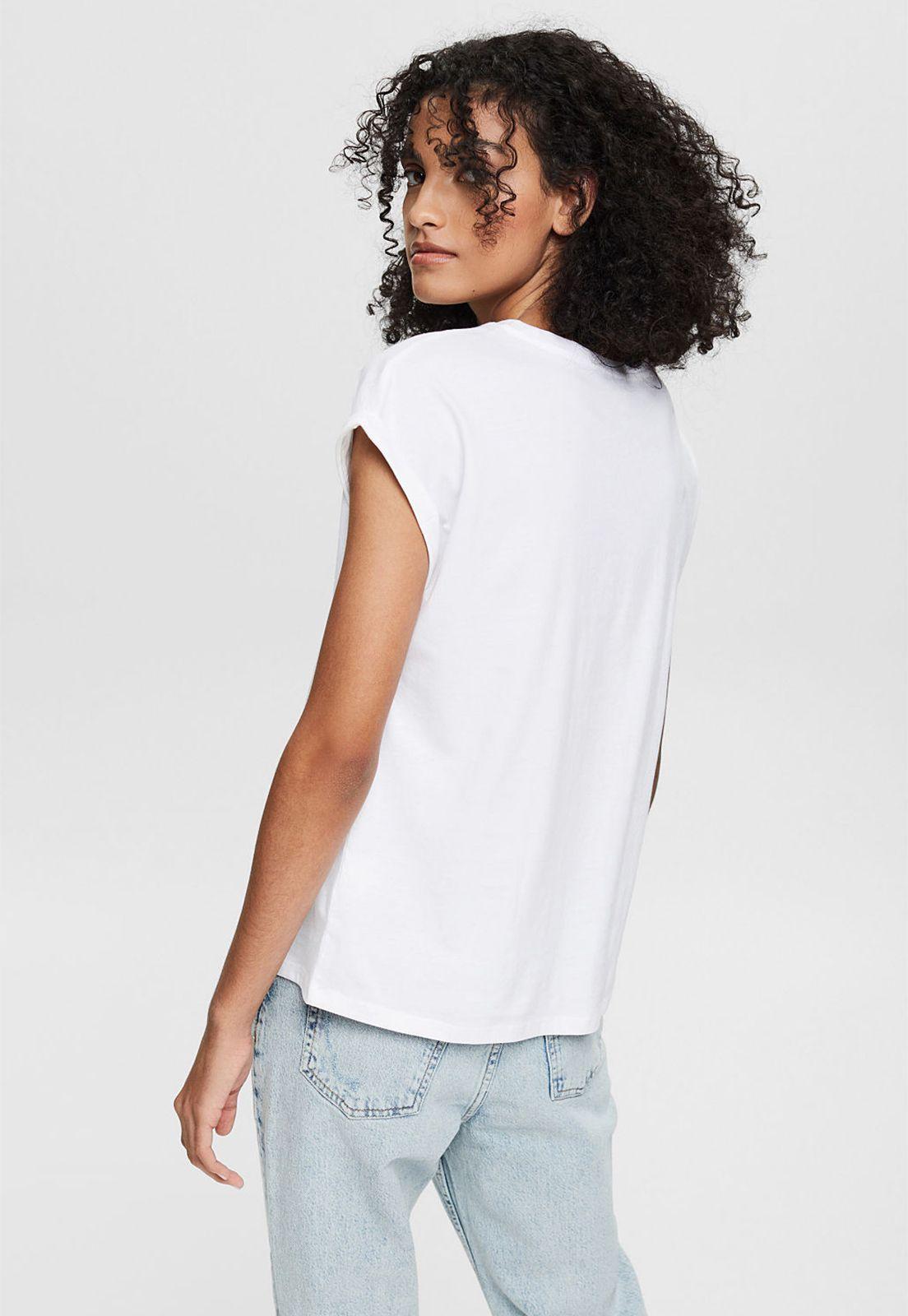 Polera Con Estampado Frontal Esprit-1