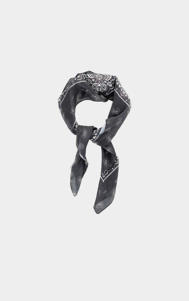 Pañuelo Bandana Estampado Classic Negro  i-D-0