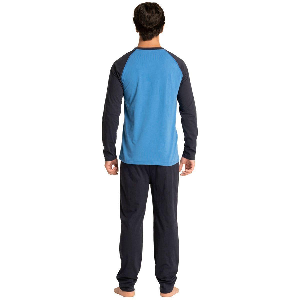 Pijama Largo Algodón Hombre 231AIC2 Top-1