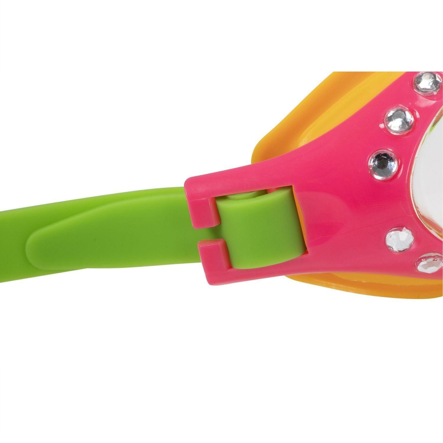 Lentes Agua Niñas +7 Años / Brillos Rosado-Verde-1