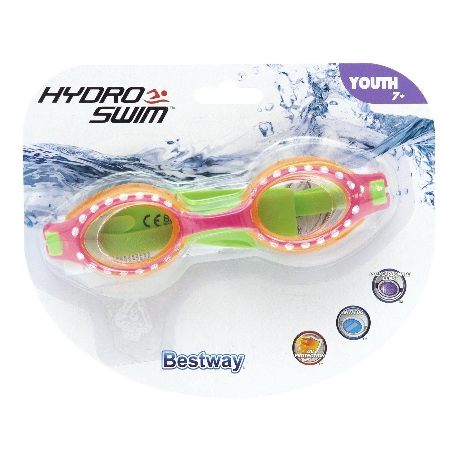 Lentes Agua Niñas +7 Años / Brillos Rosado-Verde-3