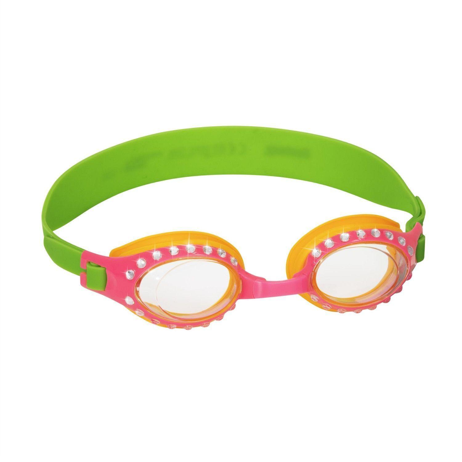 Lentes Agua Niñas +7 Años / Brillos Rosado-Verde-0