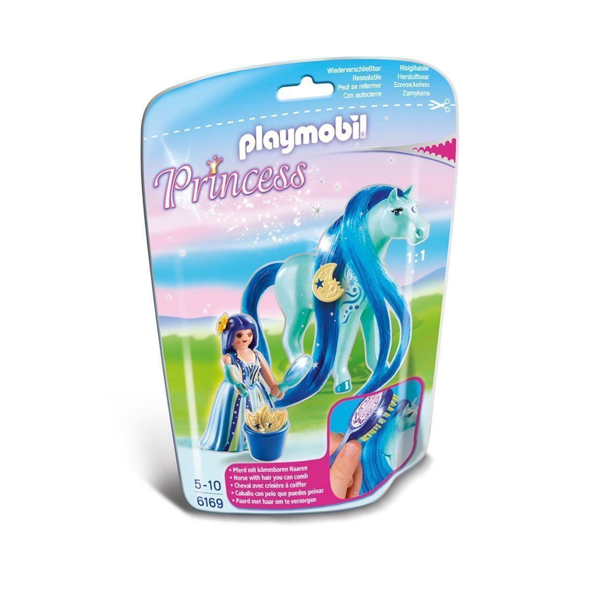Playmobil Princesa Con Caballo - Azul-0