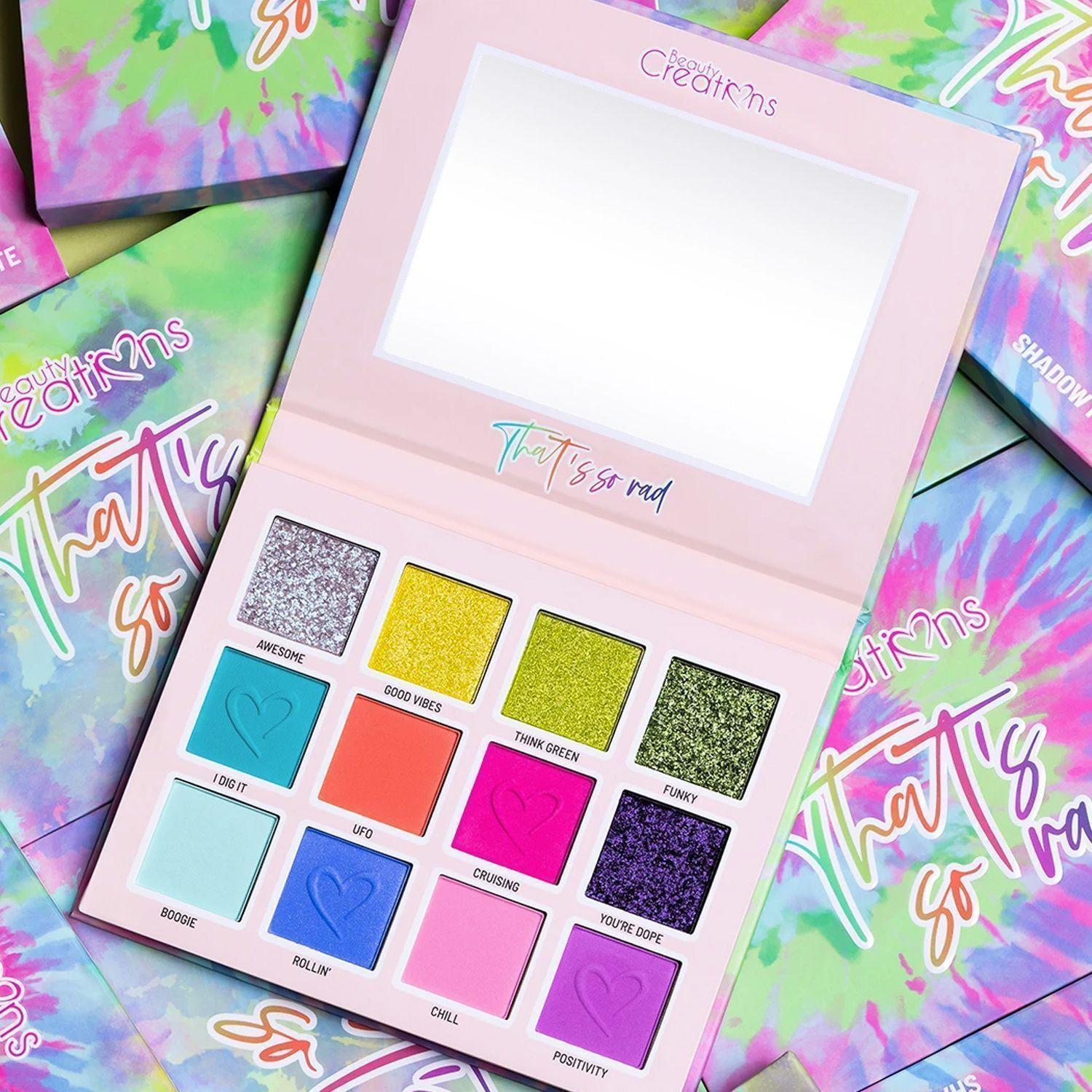 Set Paleta de Sombras "That's So Rad" + Blush/ Rubor "Happy Vibes" Beauty Creations-3