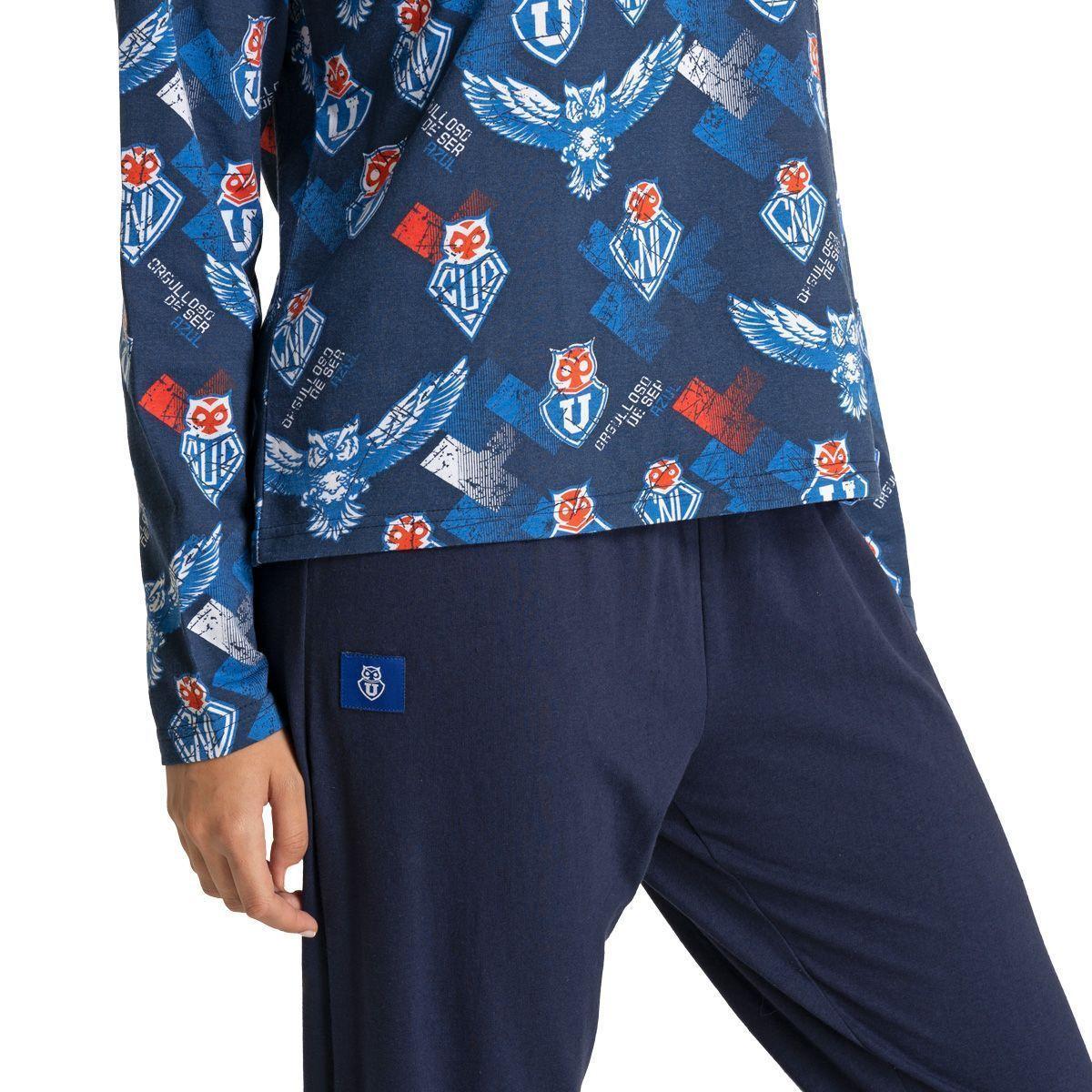Pijama Top Algodón Invierno Mujer Universidad de Chile C1 Top-2