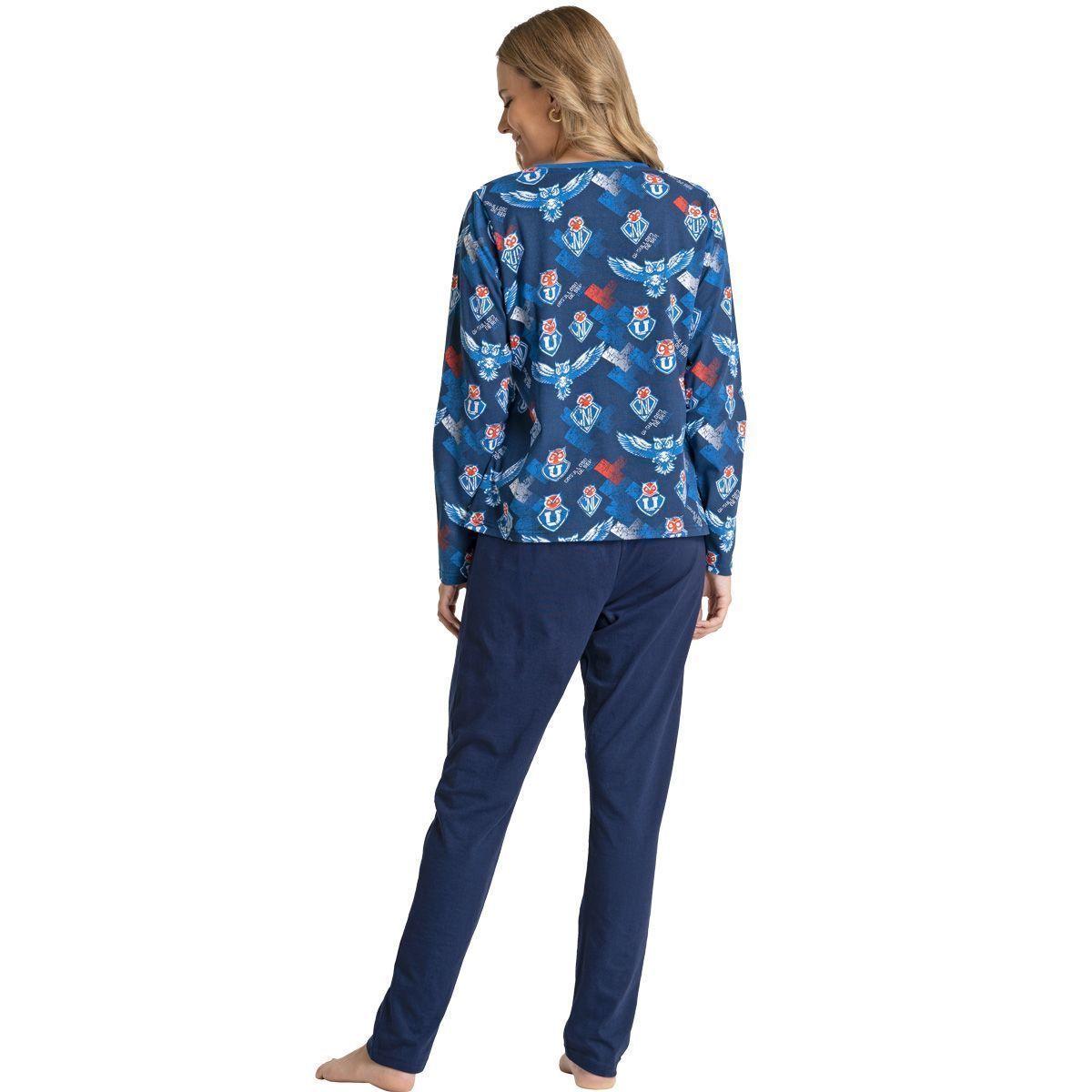 Pijama Top Algodón Invierno Mujer Universidad de Chile C1 Top-1