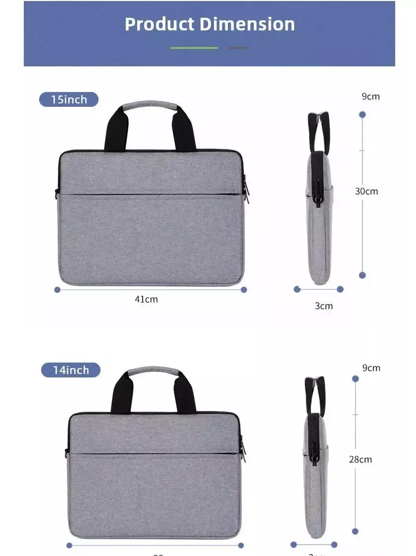  Bolso Funda Para Notebook 15.6 Pulgadas / Azul-2